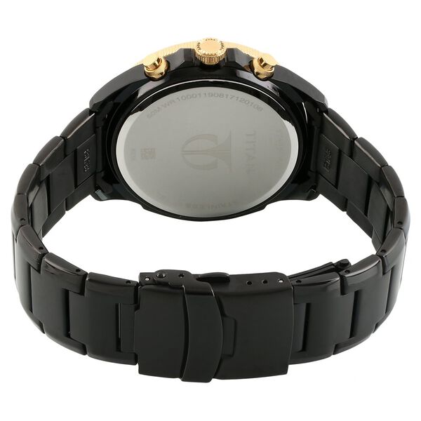 Titan Regalia Sovereign Black Dial Quartz Multifunction Stainless Steel Strap watch for Men - image number 3