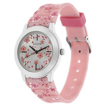 Sonata Sf By Sonata Silver Dial Women Watch With Plastic Strap