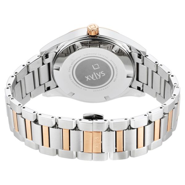 Xylys Swiss Multifunction Two Toned Stainless Steel Strap White Dial Watch For Men - image number 4
