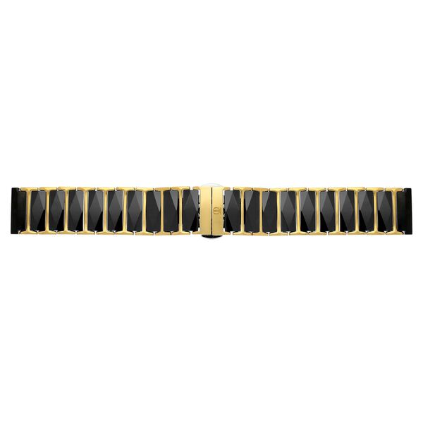 20 mm Black & Golden Ceramic & Metal Strap for Men - image number 0