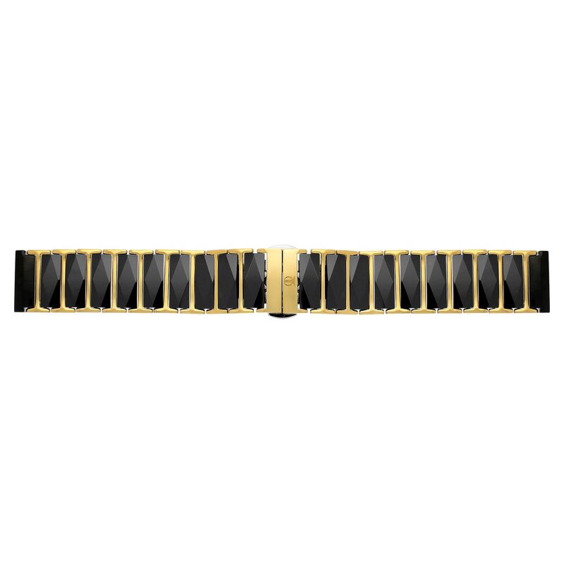 20 mm Black & Golden Ceramic & Metal Strap for Men