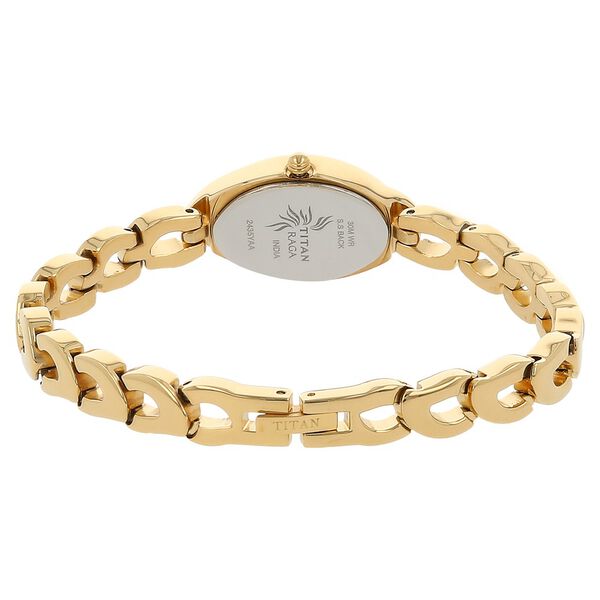 Titan Raga Champagne Dial Women Watch With Metal Strap - image number 3