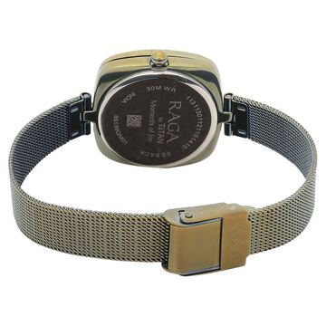 Titan Raga Moments Of Joy White Dial Women Watch With Metal Strap