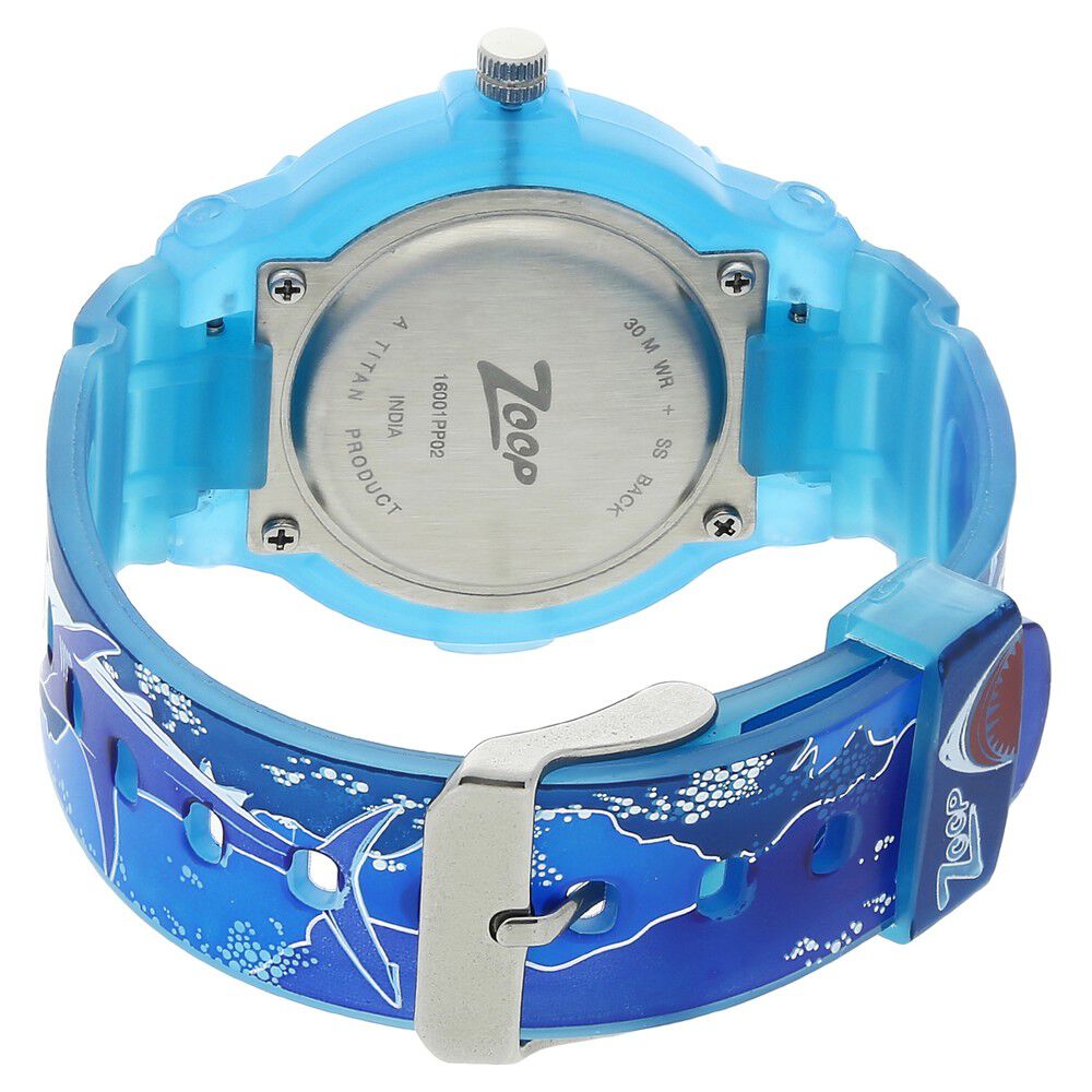 Buy Online Zoop By Titan Quartz Analog Blue Dial PU Strap Watch for Kids nr16001pp02 Titan