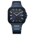 Titan Classique Slim Square Quartz Analog with Date Blue Dial Silver Stainless Steel Strap Watch For Men
