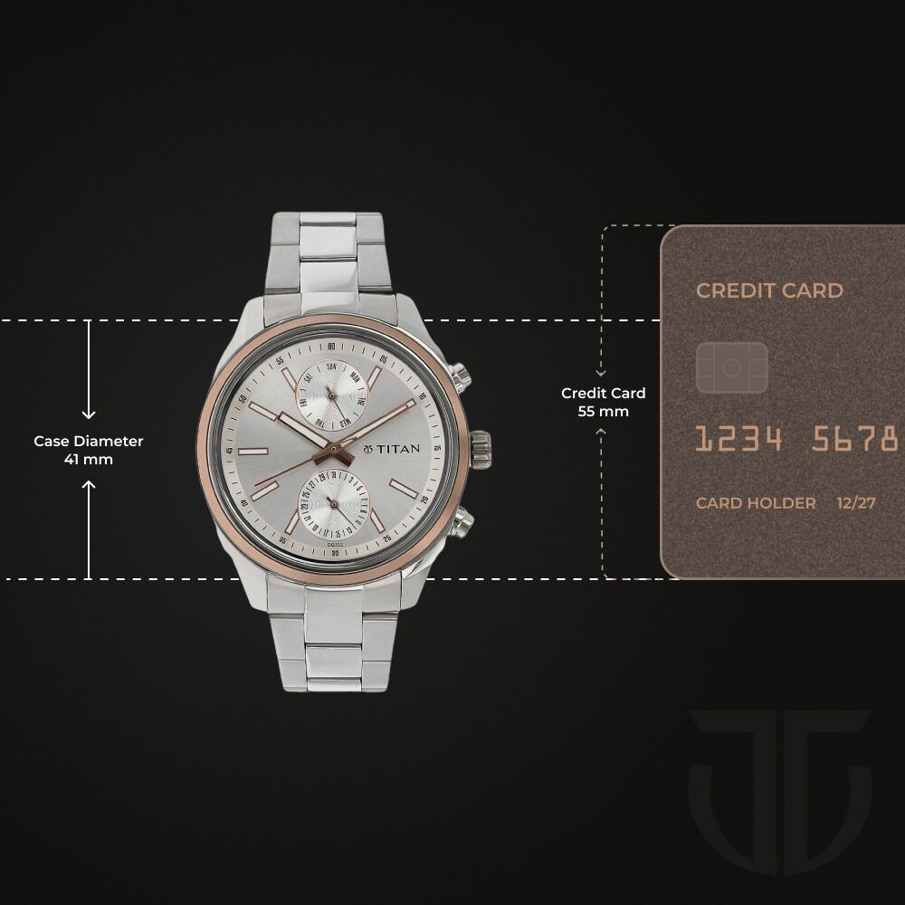 Buy Online Titan Workwear Quartz Multifunction Silver Dial