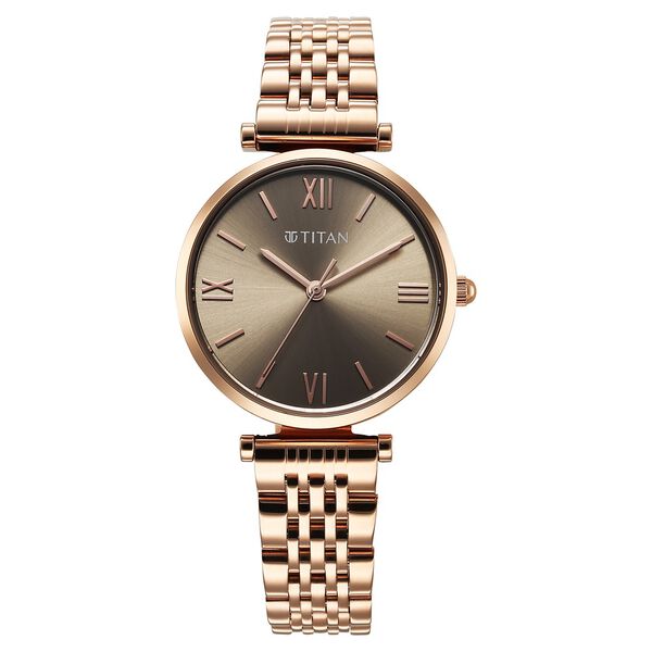 Titan Workmode Quartz Analog Grey Dial Metal Strap watch For Women - image number 0
