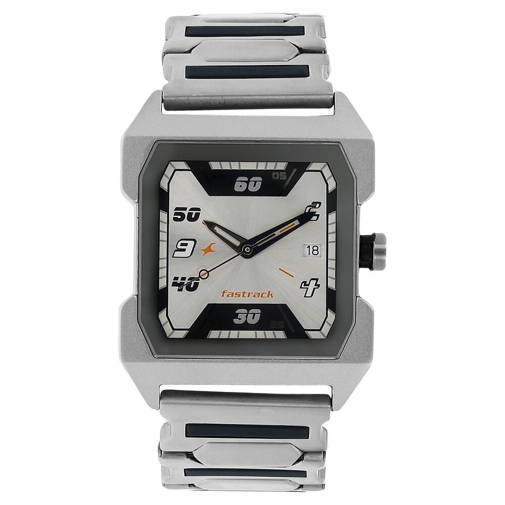 Buy Online Fastrack Quartz Analog Silver Dial Stainless Steel