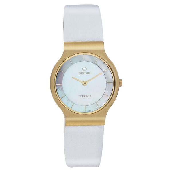 Titan Analog Mother of Pearl Dial Stainless Steel Strap watch for Women - image number 0
