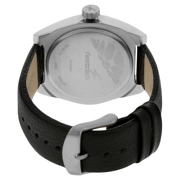 Fastrack Checkmate Quartz Analog Red Dial Leather Strap Watch for Guys - image number 3