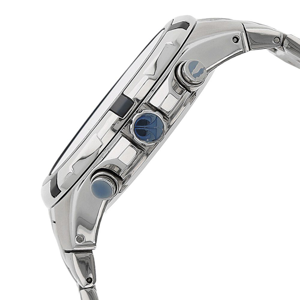 Titan Quartz Chronograph Blue Dial Metal Strap Watch for Men