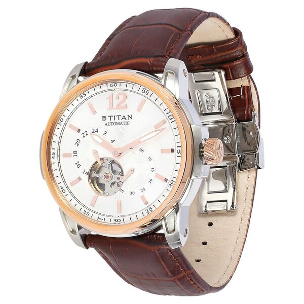 Titan Quartz Analog Silver Dial Watch for Men - image number 1