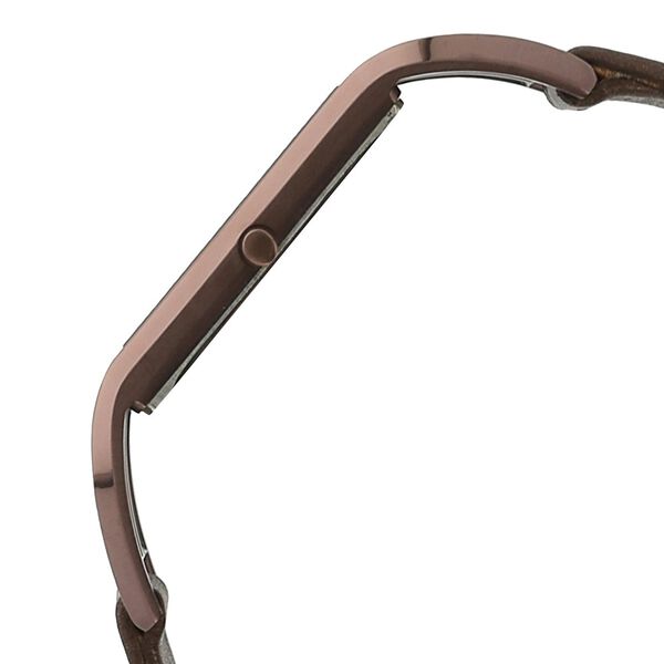 Titan Edge Brown Dial Women Watch With Leather Strap - image number 2