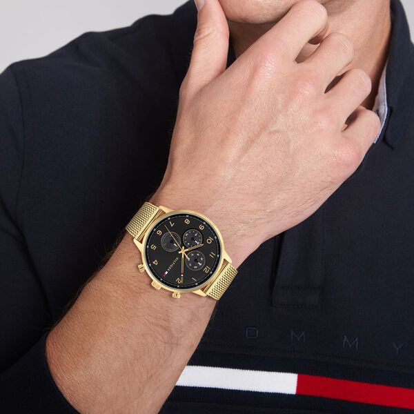 Tommy Hilfiger Multifunction Black Dial Watch for Men - image number 3