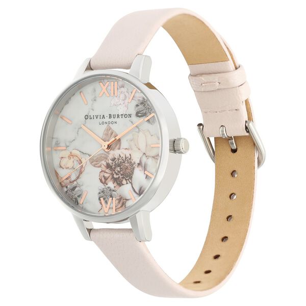 Olivia Burton Quartz Analog White Dial Leather Strap Watch for Women - image number 2