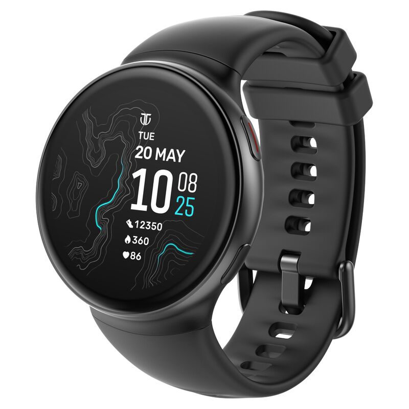 Titan Celestor Swift GPS Smartwatch with Advanced Badminton Mode, Zone Based Training ,AI Brief & Titan Q-Black