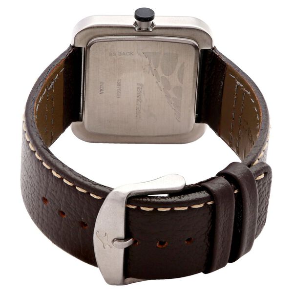 Fastrack Quartz Analog White Dial Leather Strap Watch for Guys - image number 2