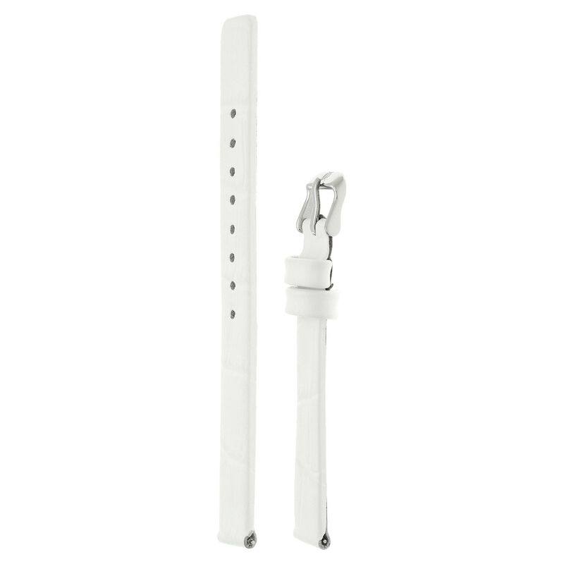 10 mm White Genuine Leather Strap for Women - image number 2
