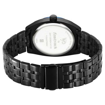 Fastrack Vyb Arcane Quartz Analog Blue Dial Black Color Metal Strap Watch For Guys