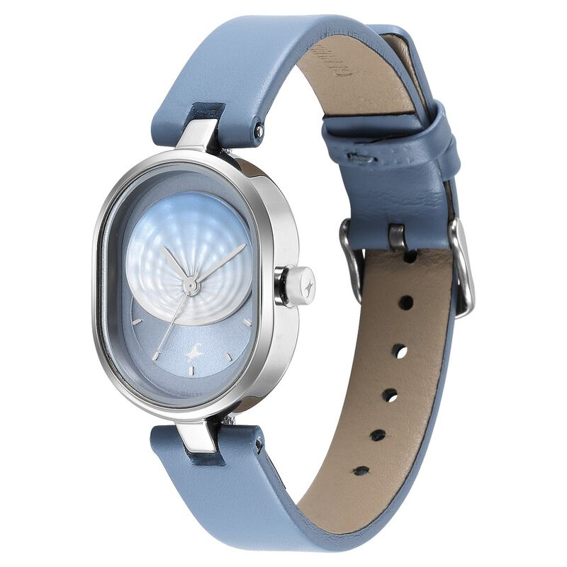 Fastrack Uptown Retreat Quartz Analog Blue Dial Leather Strap Watch for Girls - image number 3