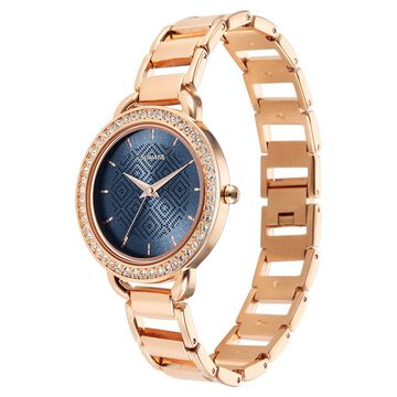 Sonata Wedding Quartz Analog Blue Dial Metal Strap Watch for Women