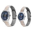 Titan Modern Bandhan Pair Analog with Blue Dial Dual-Tone Rose Gold Stainless Steel Strap Watch for Couples - image number 2