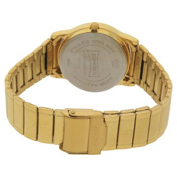 Sonata Quartz Analog Champagne Dial Stainless Steel Strap Watch for Men