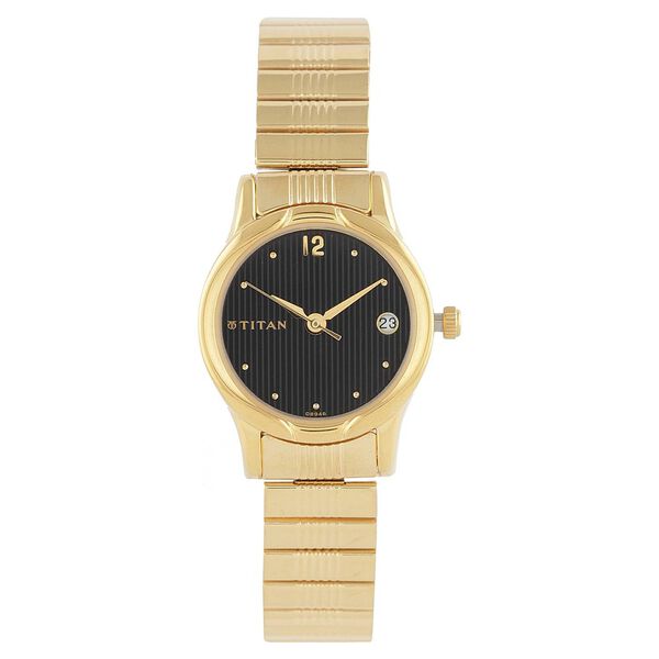 Titan Quartz Analog with Date Black Dial Watch for Women - image number 0