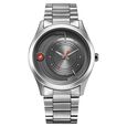 Fastrack Groove Quartz Analog Grey Dial Silver Stainless Steel Strap Watch For Guys - image number 0