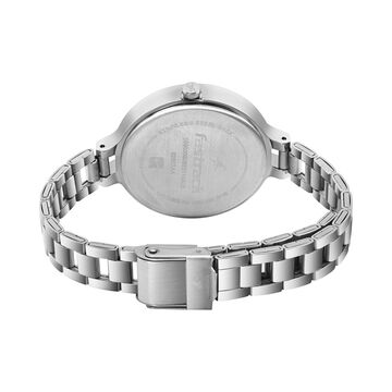 Fastrack Stunners Quartz Analog Silver dial Stainless Steel Strap Watch for Girls
