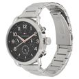 Tommy Hilfiger Quartz Multifunction Black Dial Stainless Steel Strap Watch for Men - image number 1
