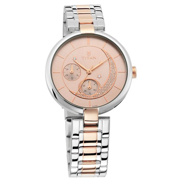 Titan Stellar Blue Dial Analog Stainless Steel Strap watch for Women - image number 1