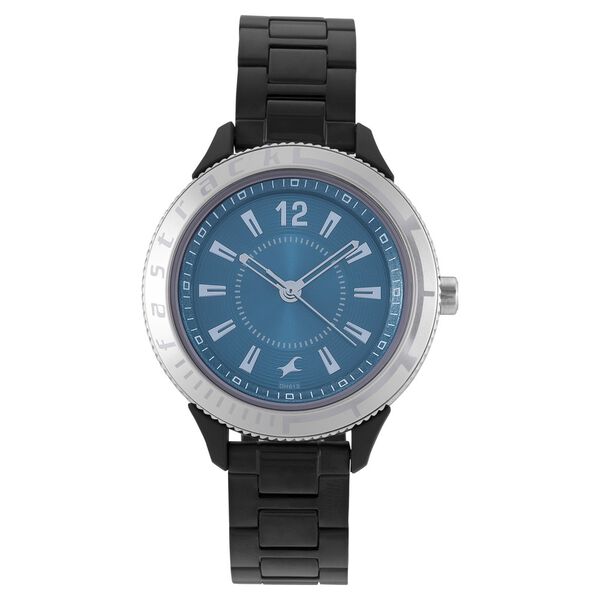 Fastrack Modular Quartz Analog Blue Dial Stainless Steel Strap Watch for Girls - image number 1