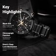 Titan Octane Black Dial Chronograph Watch for Men - image number 2
