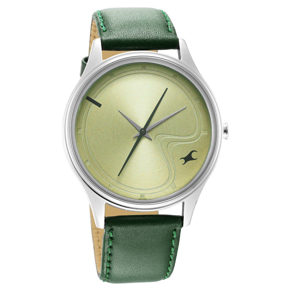 Fastrack green strap watch discount