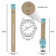 10 mm Blue Genuine Leather Strap for Women - image number 1