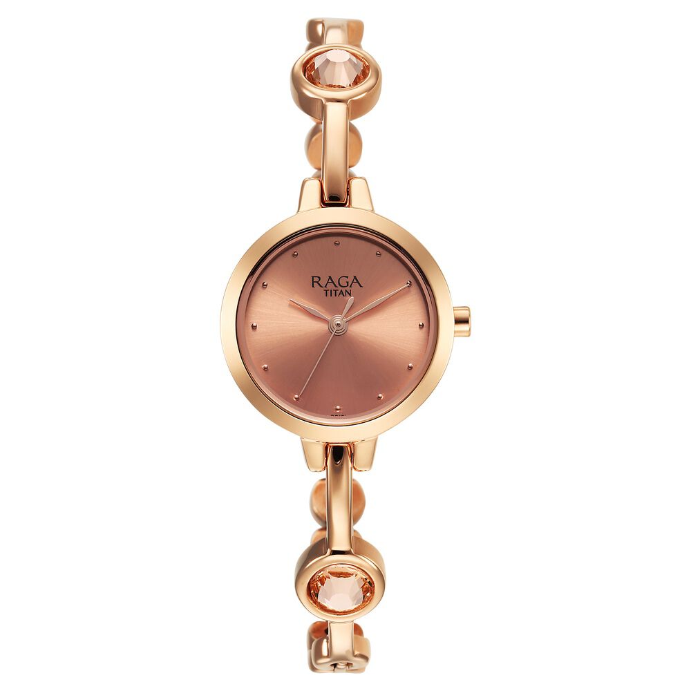 Copper color outlet watch titan