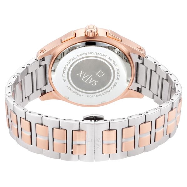 Xylys Multifunction Grey Dial Two Toned Stainless Steel Strap Watch For Men - image number 4