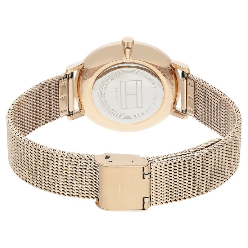Tommy Hilfiger Quartz Analog Rose Gold Dial Stainless Steel Strap Watch for Women - image number 4