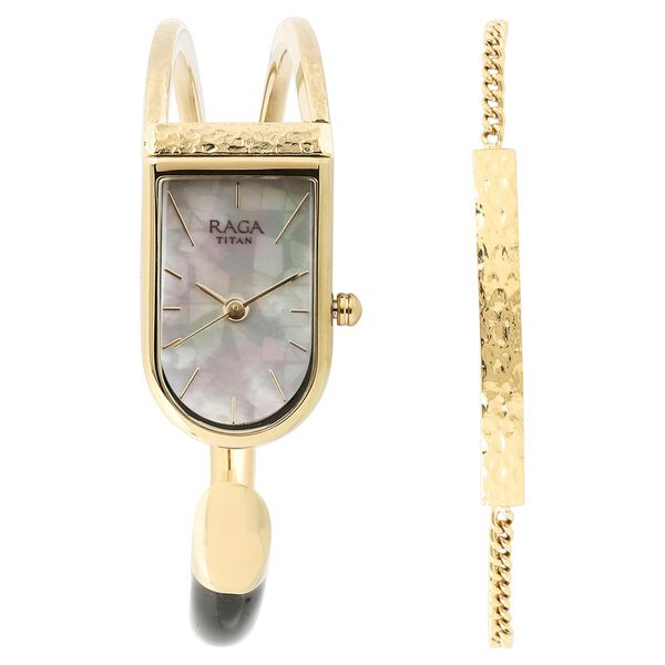 Titan Raga Espana Mother of Pearl Dial Women Watch With Metal Strap - image number 0