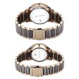 Titan Modern Bandhan Pair Analog with Grey Dial Ceramic and Carnation Gold Stainless Steel Strap Watch for Couples - image number 4
