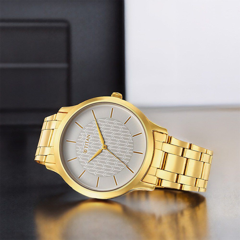 Titan Karishma Radiance White Dial Analog Stainless Steel Strap Watch for Men-image-7