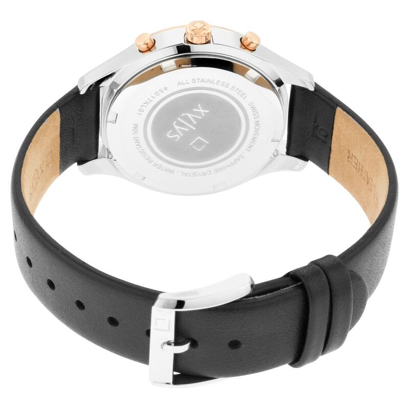 Xylys Classic Silver Dial Women Watch With Leather Strap - image number 5