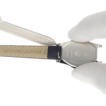 10 mm Blue Genuine Leather Strap for Women