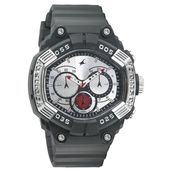 Fastrack Quartz Chronograph White Dial Plastic Strap Watch for Guys - image number 0