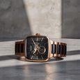 Titan Ceramic Fusion Automatic Square Blue Dial Silver Dual-Toned Stainless Steel Bracelet Watch for Men - image number 0