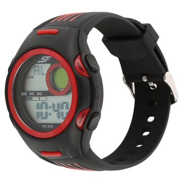 SF Super Fibre Digital Dial Plastic Strap Watch for Men