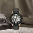 Cerruti 1881 Black Dial Leather Strap Watch for Men - image number 2