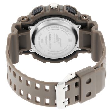 SF Dreamer Series Quartz Digital Analog Digital Black Dial Brown Plastic Strap Watch For Men