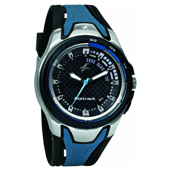 Fastrack Quartz Analog Black Dial Plastic Strap Watch for Guys - image number 0